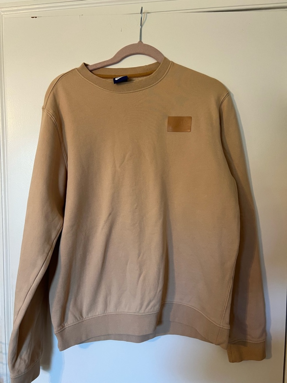 Men's NIKE Crewneck Sweater in Tan